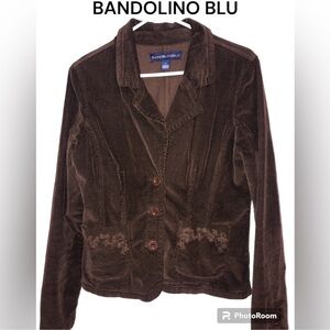 BANDOLINO BLU corduroy jean jacket